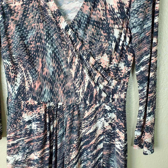 BCBGMaxazria Faux Wrap Sheath Dress S - Picture 2 of 7